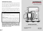 Preview for 35 page of Gastroback Design Stand Mixer Advanced Digital Operating Instructions Manual