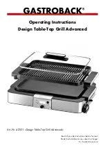 Preview for 29 page of Gastroback Design Table-Top Grill Advanced Operating Instructions Manual