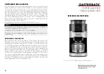 Предварительный просмотр 27 страницы Gastroback Grind & Brew Pro Operating Instructions Manual