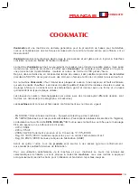 Предварительный просмотр 13 страницы Gastrodomus COOKMATIC Manual