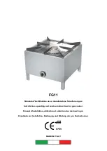 Gastrodomus FG11 Installation, Operating And Service Instructions preview