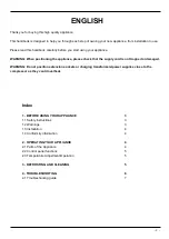 Preview for 2 page of Gastrodomus GAC205CF Installation, Operating And Service Instructions