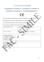 Preview for 34 page of Gastrodomus GAC700TN Installation, Use And Maintenance Manual