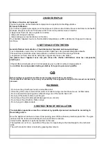 Preview for 6 page of Gastrodomus GG25R-L Installation, Operating And Service Instructions