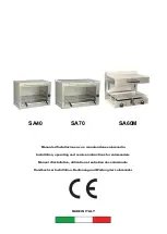 Preview for 1 page of Gastrodomus SA40 Installation, Operating And Service Instructions