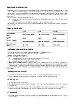 Preview for 4 page of Gastrodomus SA40 Installation, Operating And Service Instructions