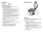 Preview for 6 page of Gastrodomus SC8195 Use And Maintenance