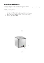 Preview for 5 page of Gastrodomus SW10 Installation, Operating And Service Instructions