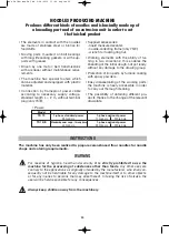 Предварительный просмотр 6 страницы Gastrodomus TR 70 Operating And Maintenance Manual