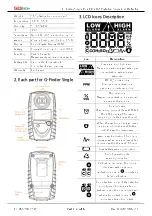 Preview for 2 page of GASTRON G-Finder GFS-100 Series Instruction Manual