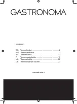 Preview for 1 page of Gastronoma 16130292 Manual