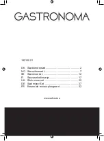 Preview for 1 page of Gastronoma 18210001 Manual