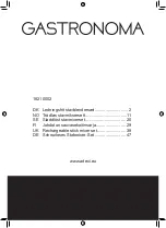 Preview for 1 page of Gastronoma 18210002 Manual