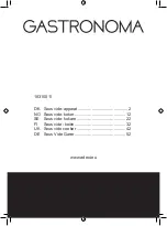 Preview for 1 page of Gastronoma 18310011 Manual