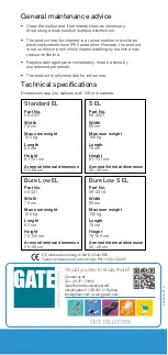 Preview for 6 page of Gate Bure Standard EL 56-312T Instructions For Use Manual