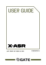 Gate X-ASR User Manual preview