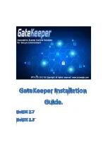 Gatekeeper NetDX 2.5 Installation Manual предпросмотр