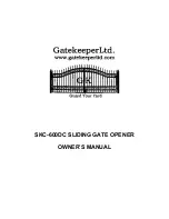 Gatekeeper SKC-600DC Owner'S Manual preview