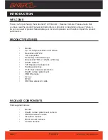 Preview for 2 page of Gater G427 Product User Manual