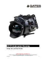 Preview for 1 page of Gates Underwater Products EX1R Setup, Use And Care Manual