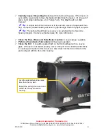 Предварительный просмотр 9 страницы Gates Underwater Products EX1R Setup, Use And Care Manual