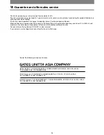 Preview for 14 page of Gates Unitta Asia U-507 Operation Manuals