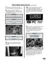 Предварительный просмотр 9 страницы Gates PC 707 Safety And Operating Manual