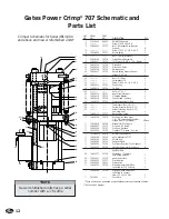 Предварительный просмотр 14 страницы Gates PC 707 Safety And Operating Manual