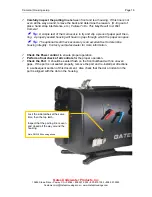 Preview for 16 page of Gates Z100 Setup, Use And Care Manual