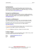 Preview for 34 page of Gates Z100 Setup, Use And Care Manual