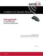 GatesAir Intraplex DS-64NC Installation And Operation Manual предпросмотр