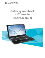 Gateway 15" touch User Manual preview