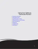 Предварительный просмотр 5 страницы Gateway 22-inch Widescreen LCD Monitor User Manual