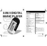 Предварительный просмотр 2 страницы Gateway 3-IN-1 Digital Music Player User Manual