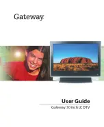 Gateway 30 inch LCD TV User Manual preview