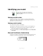 Предварительный просмотр 15 страницы Gateway 310 S User Manual