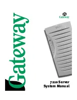 Предварительный просмотр 1 страницы Gateway 7210 System Manual