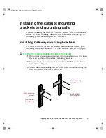 Preview for 8 page of Gateway 7250R Rack Mounting Instructions