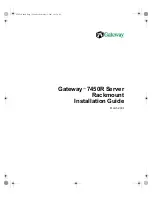 Preview for 1 page of Gateway 7450R Installation Manual