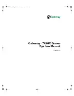 Gateway 7450R System Manual preview