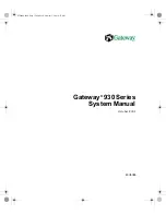 Preview for 1 page of Gateway 930 series System Manual