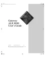 Gateway ALR 8000 User Manual preview