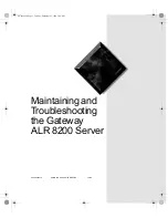 Предварительный просмотр 1 страницы Gateway ALR 8200 Maintaining And Troubleshooting