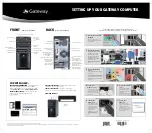 Предварительный просмотр 2 страницы Gateway DX2641 Setup Manual