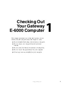 Preview for 7 page of Gateway E SERIES E-6000 User Manual