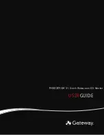 Предварительный просмотр 1 страницы Gateway FHX2201QV User Manual