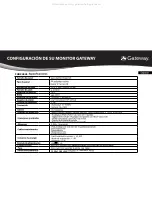 Предварительный просмотр 9 страницы Gateway FHX2402L Setting Up