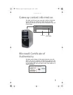 Предварительный просмотр 9 страницы Gateway FX7026 Reference Manual