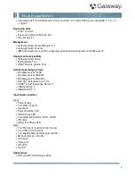 Preview for 3 page of Gateway GR160 F1 Specifications