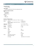 Preview for 4 page of Gateway GR160 F1 Specifications